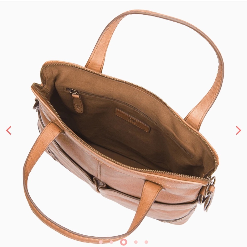 Frye Zuri Convertible Leather Shopper Tote no crossbody strap purse bag A00179 - Picture 11 of 11